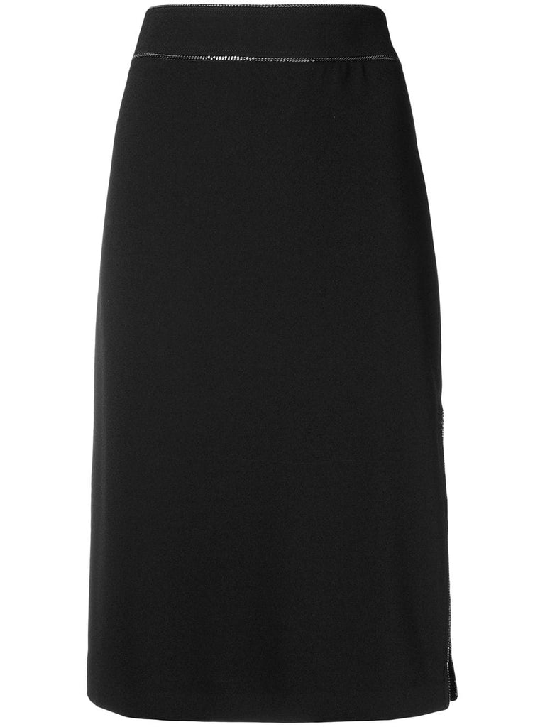 high waisted pencil skirt