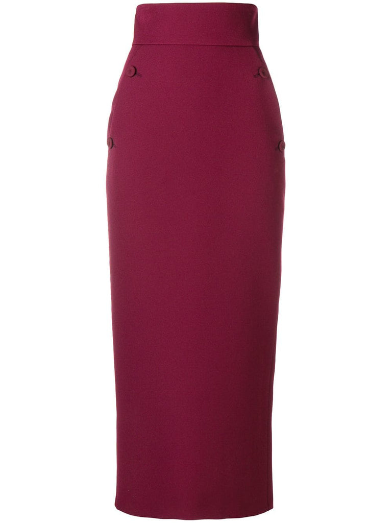 high waisted pencil skirt