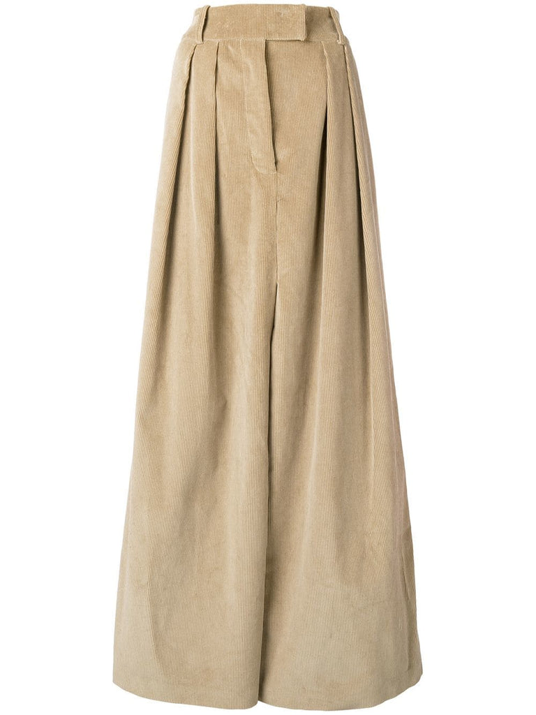 corduroy pleated skirt