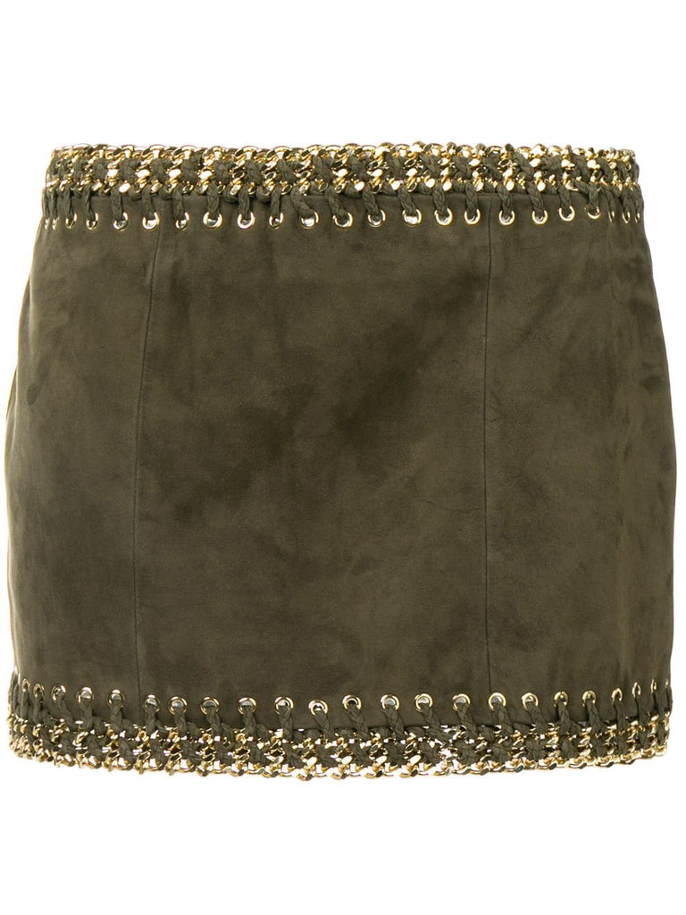 leather mini skirt