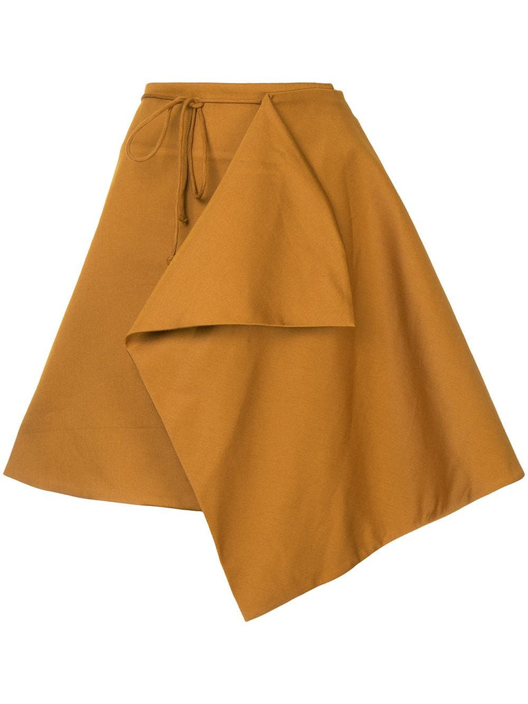 tie waist mini wrap skirt