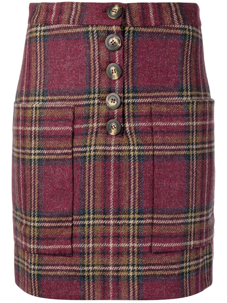 tartan short skirt