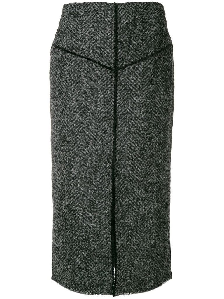 tweed pencil skirt