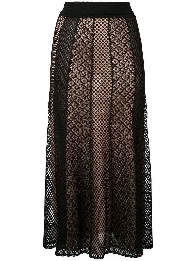 knitted draped skirt