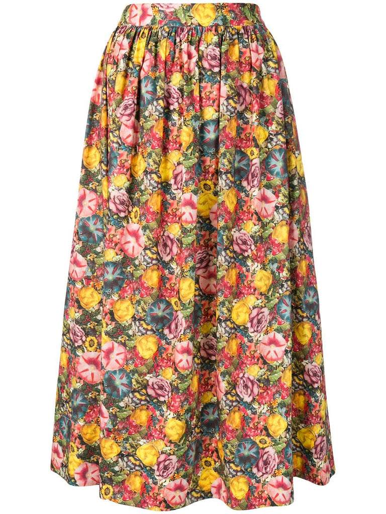 floral skirt