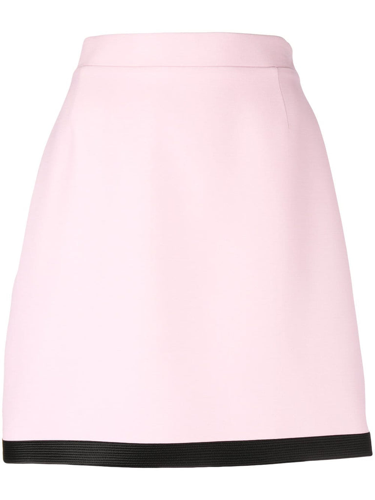 contrast trim skirt