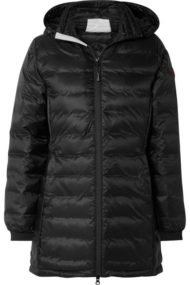 Camp hooded quilted shell down jacket