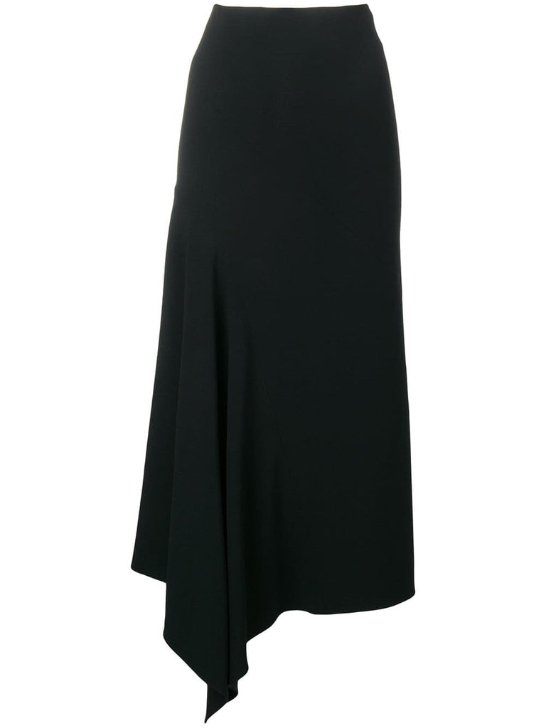 asymmetric drape skirt