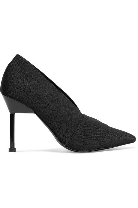 Suke stretch-twill pumps