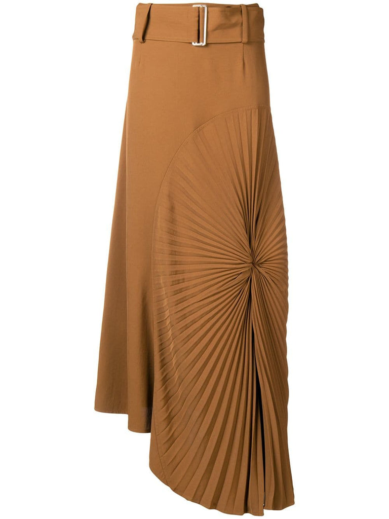 pleated circle skirt