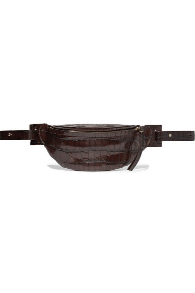 Lubo croc-effect leather belt bag