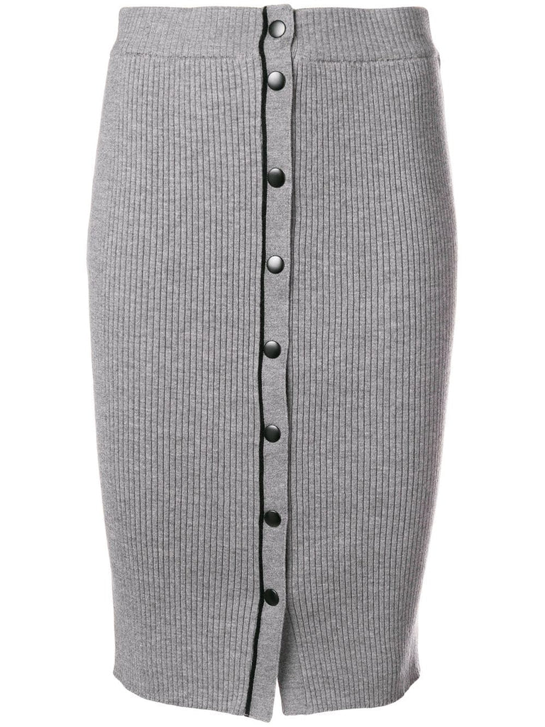 knit midi pencil skirt