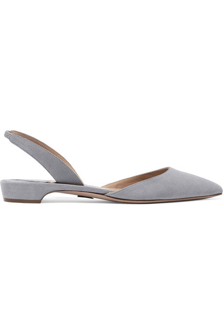 Rhea suede point-toe flats