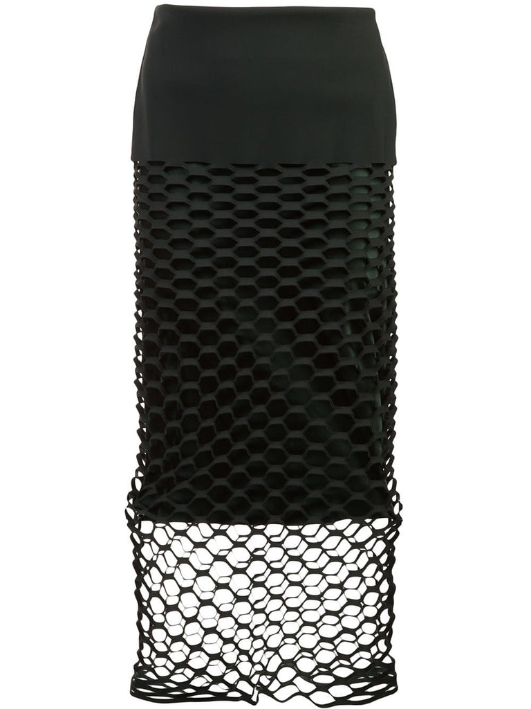 honeycomb cut-out skirt