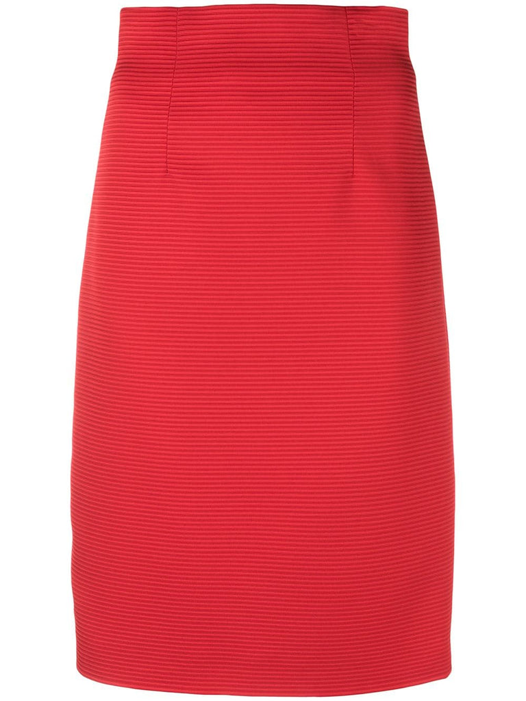 ribbed pencil skirt