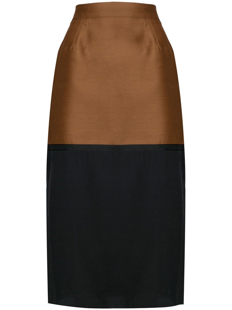 colour block pencil skirt