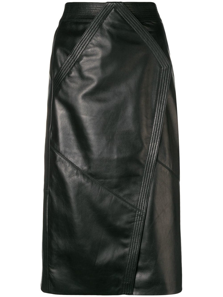 mid-length pencil skirt