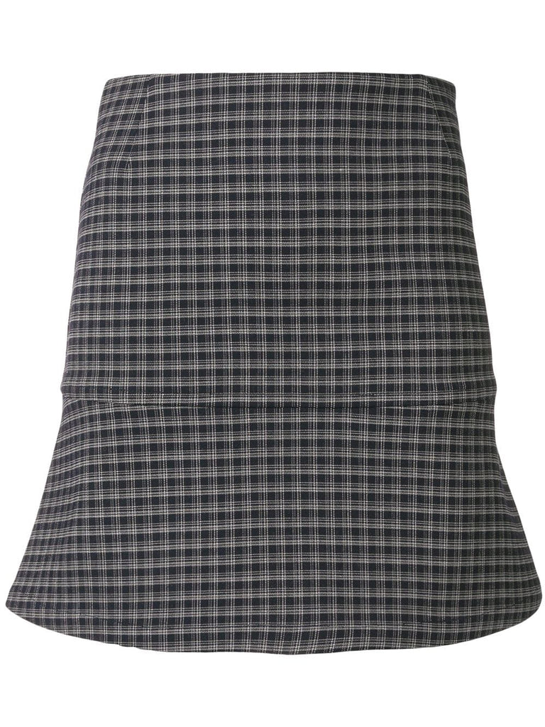 mini check skirt