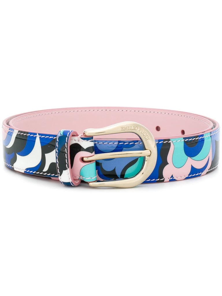 abstract print belt