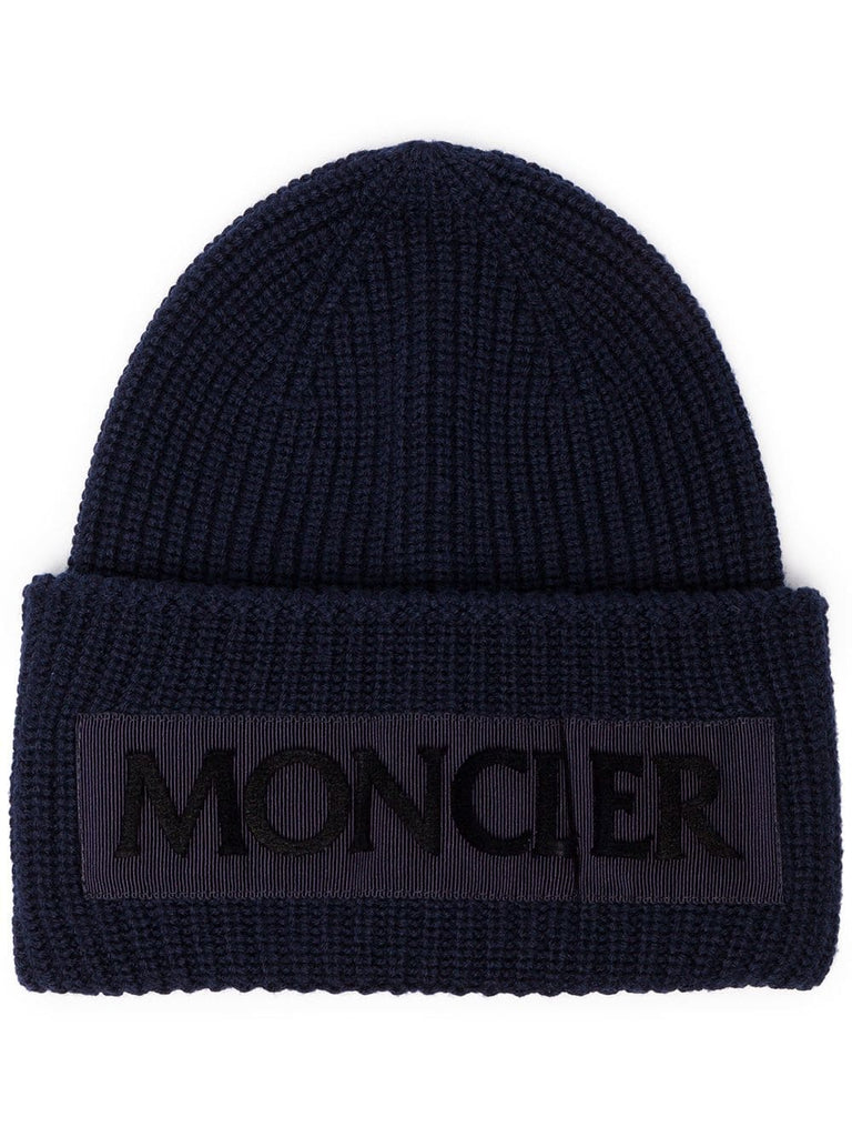 navy Logo Beanie