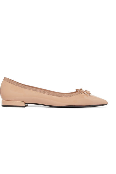 Patent-leather ballet flats