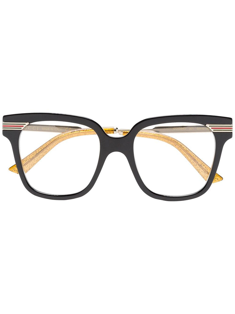 black web detail optical glasses