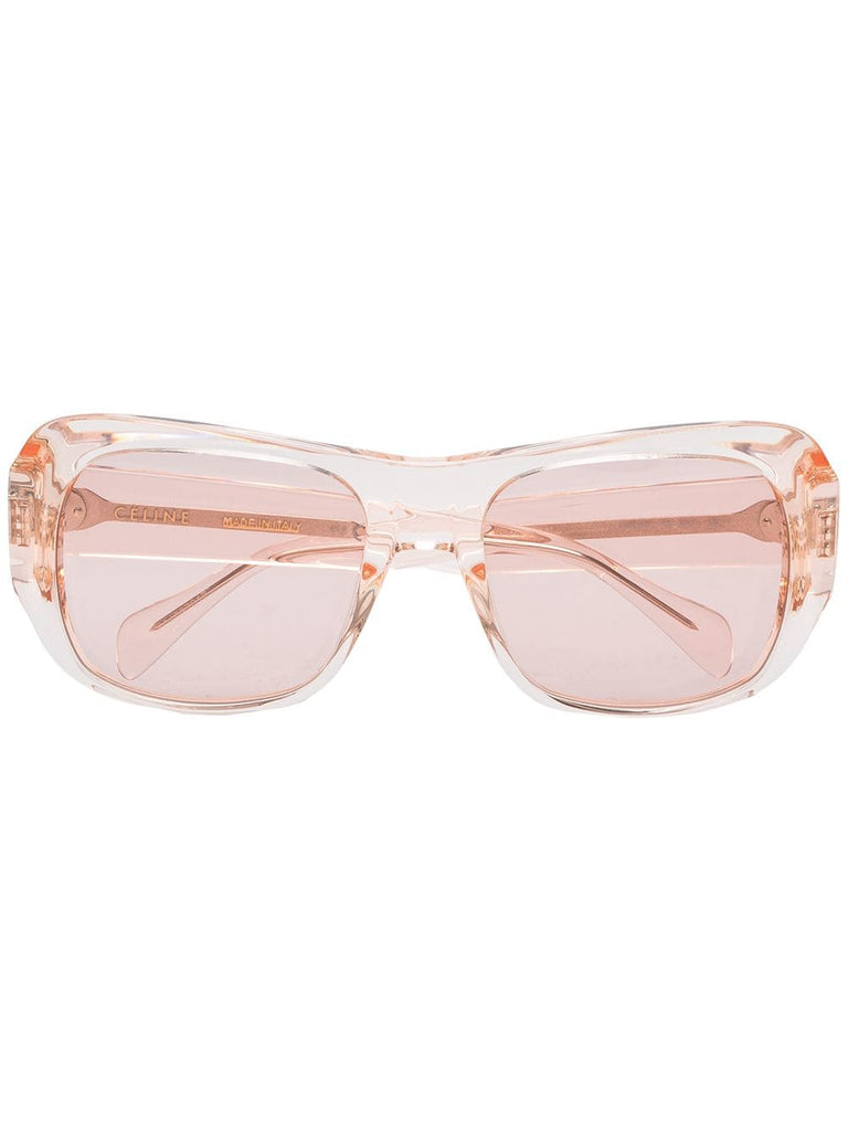 pink rectangular sunglasses