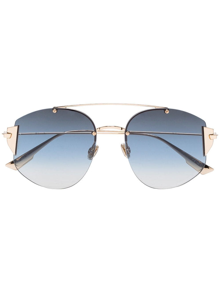 Ocean Blue 58 Metallic Sunglasses