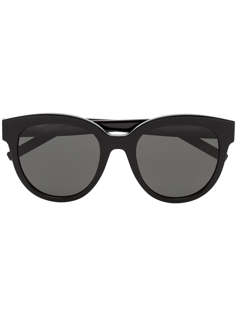 black Curve Round Sunglasses