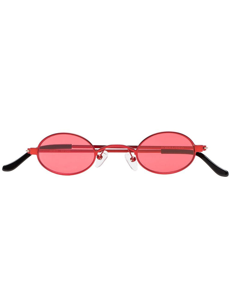 Red Doris Round Frame Sunglasses