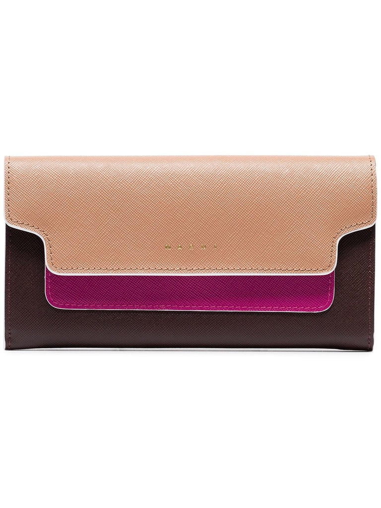 pink, fuchsia and burgundy Trunk folder wallet