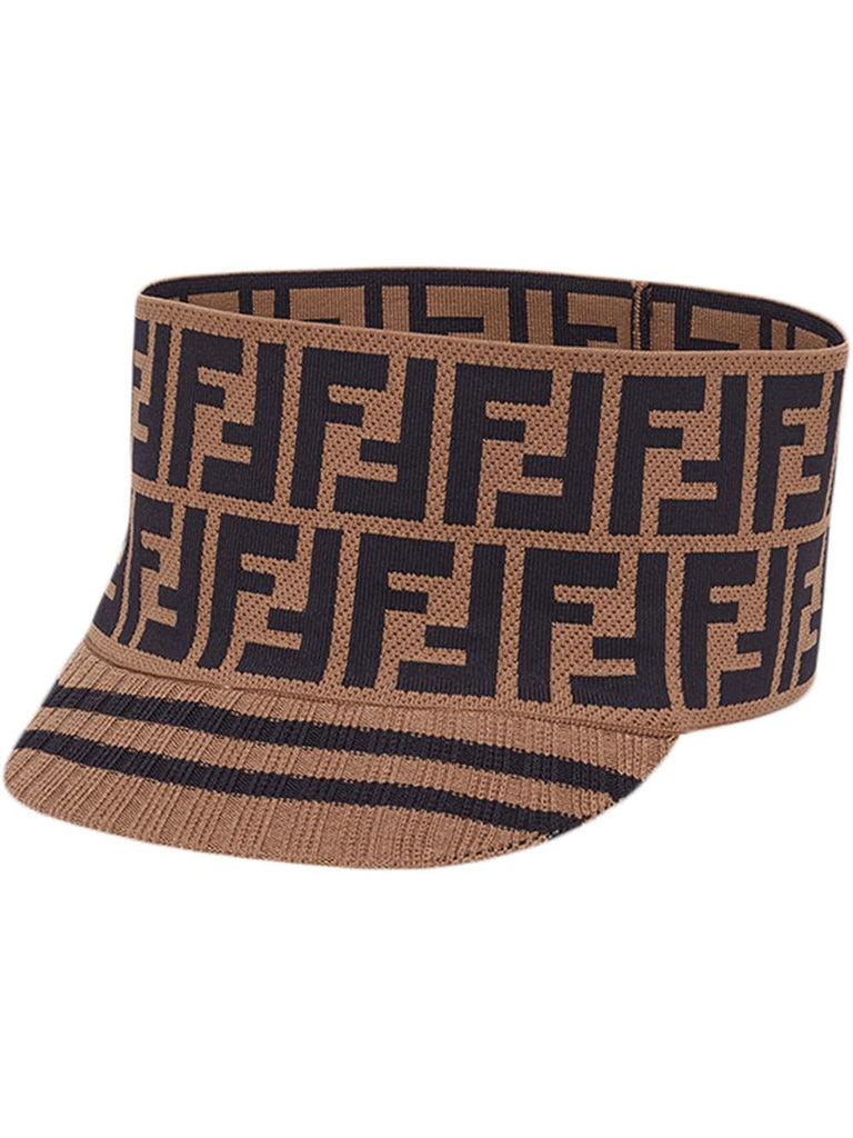 knit logo wide band cap