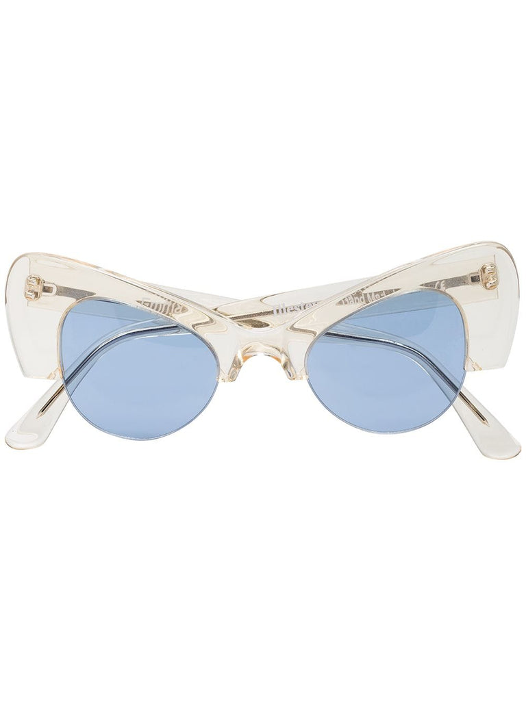 translucent Emma cat eye acetate sunglasses