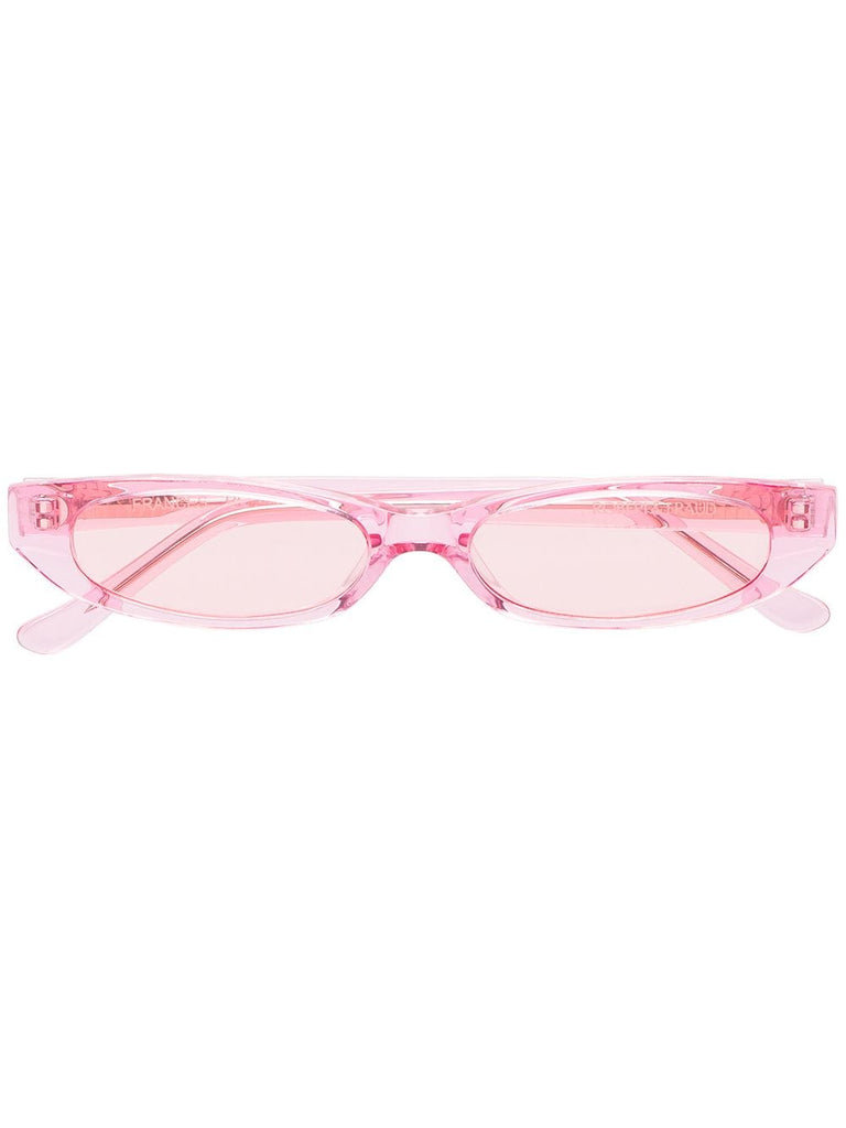 Pink Frances Rectangular Sunglasses