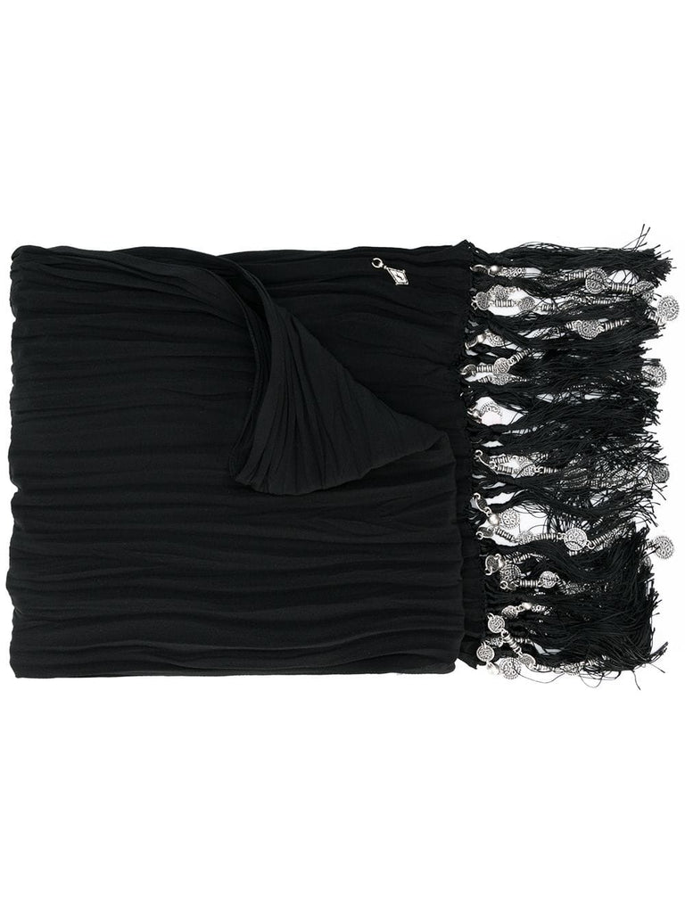 black tassel scarf