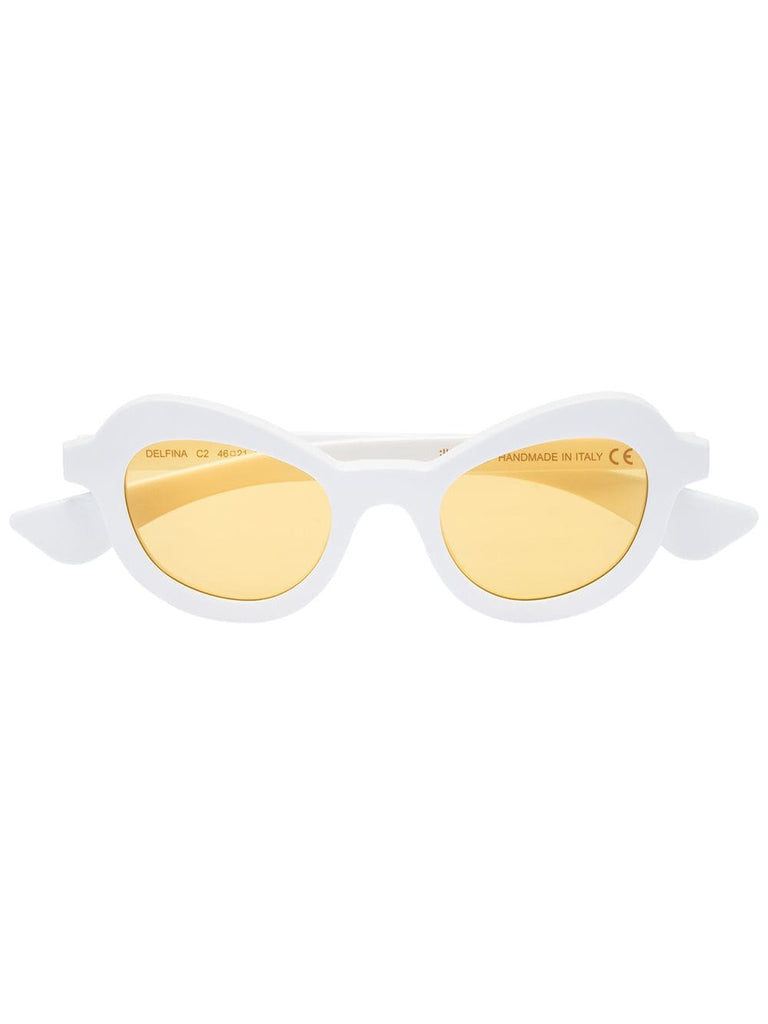 white Delfina acetate sunglasses