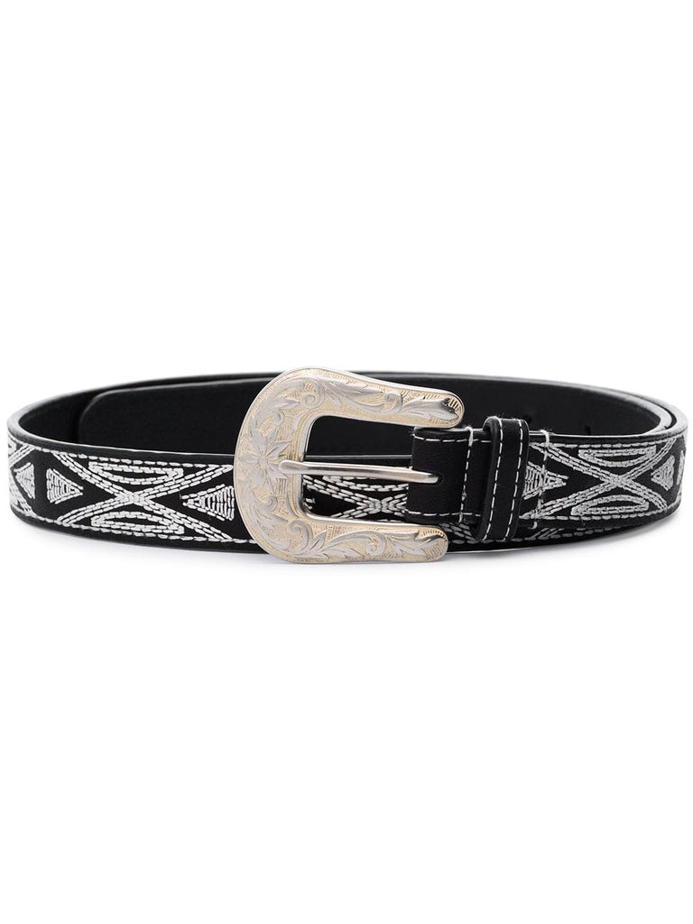 Black 'Tety' Leather Belt