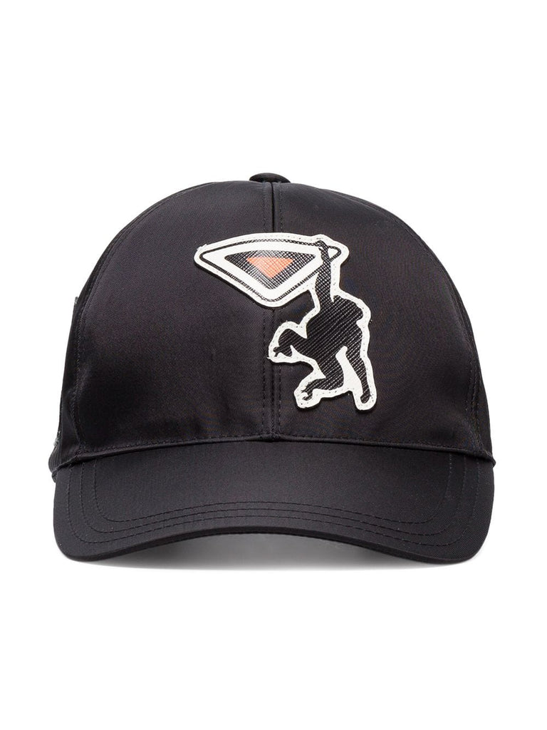 black monkey print baseball cap