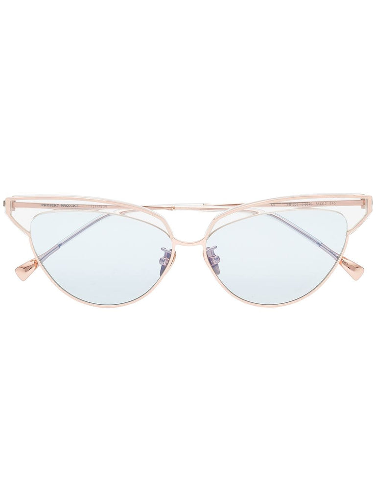 pink and blue cat eye 56 sunglasses