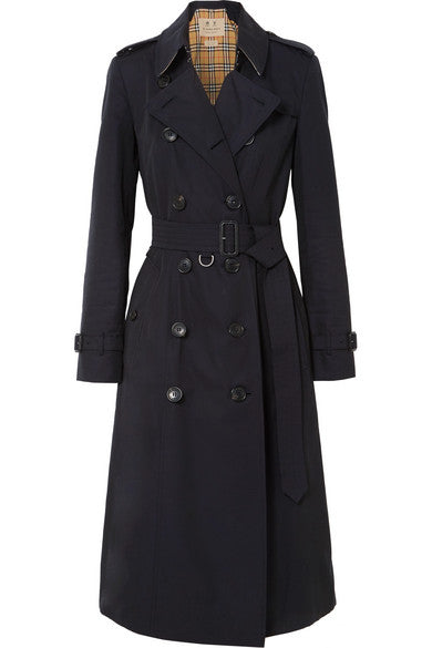 The Chelsea Long cotton-gabardine trench coat