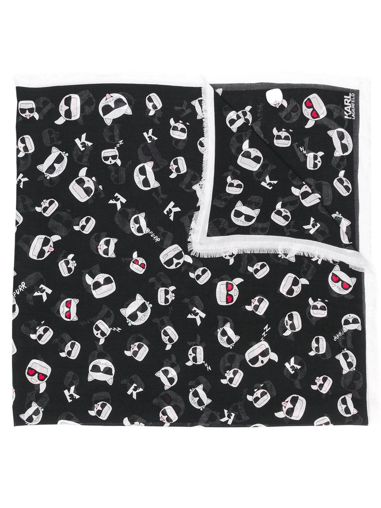 Ikonik all-over print scarf