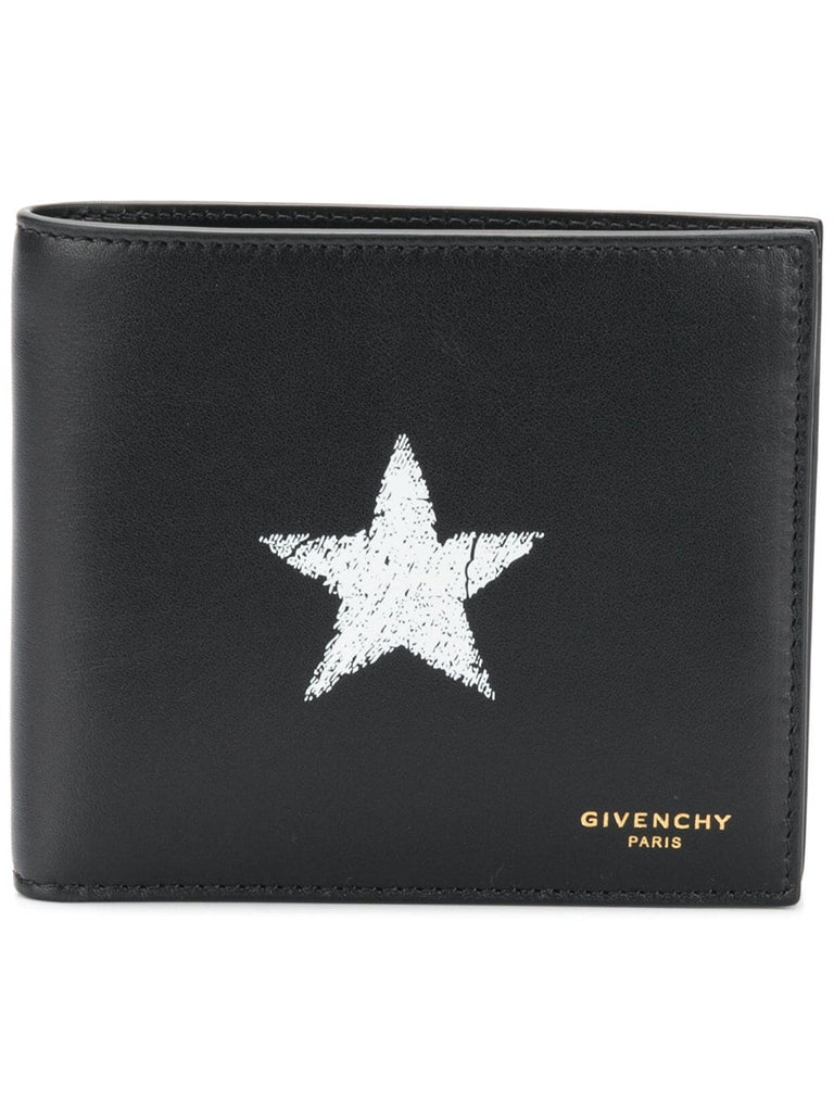 Star logo bi-fold wallet