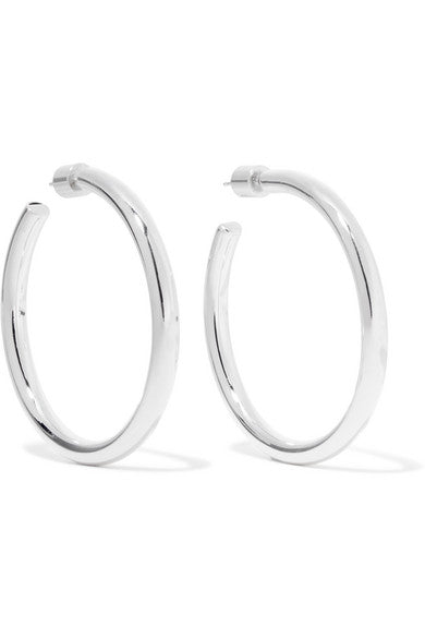 Baby Lilly silver-plated hoop earrings