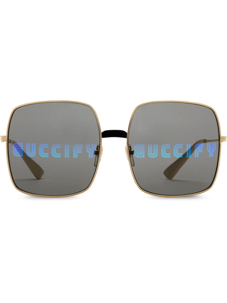 rectangular-frame sunglasses