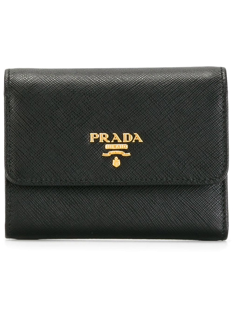 Saffiano tri-fold wallet