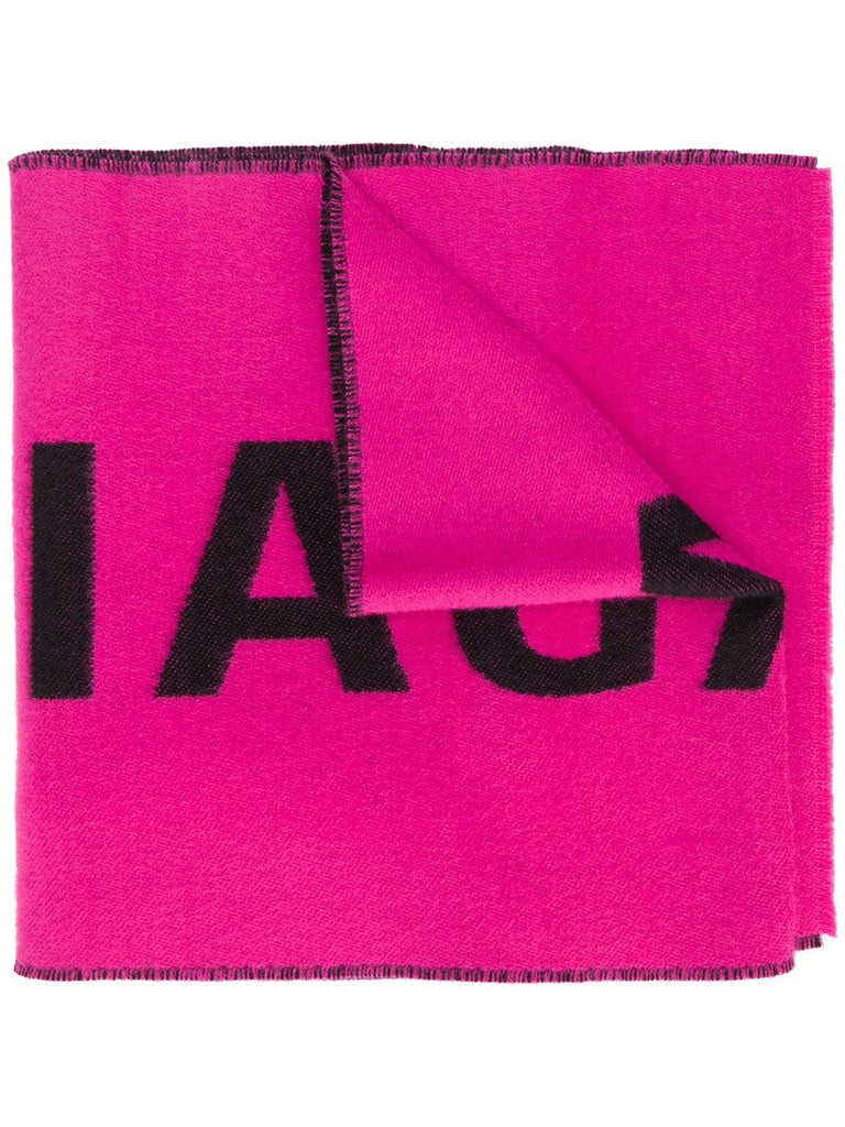 long logo scarf