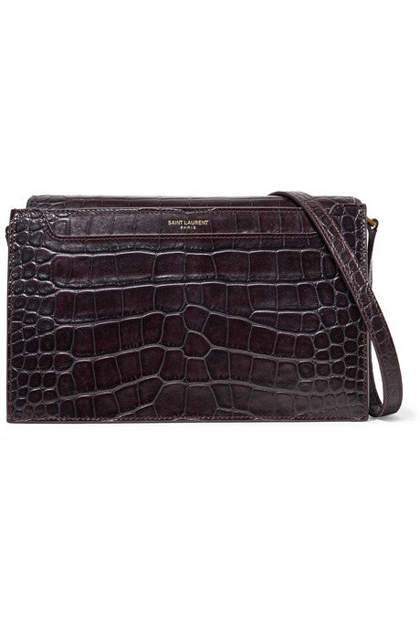 Catherine croc-effect leather shoulder bag