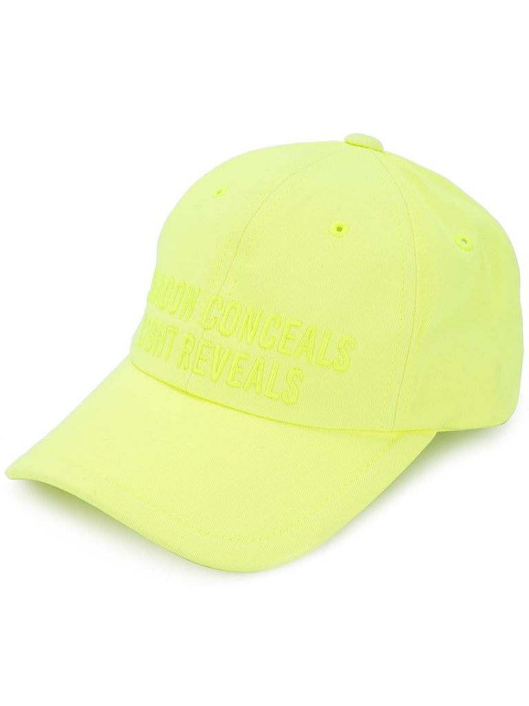 slogan embroidered cap