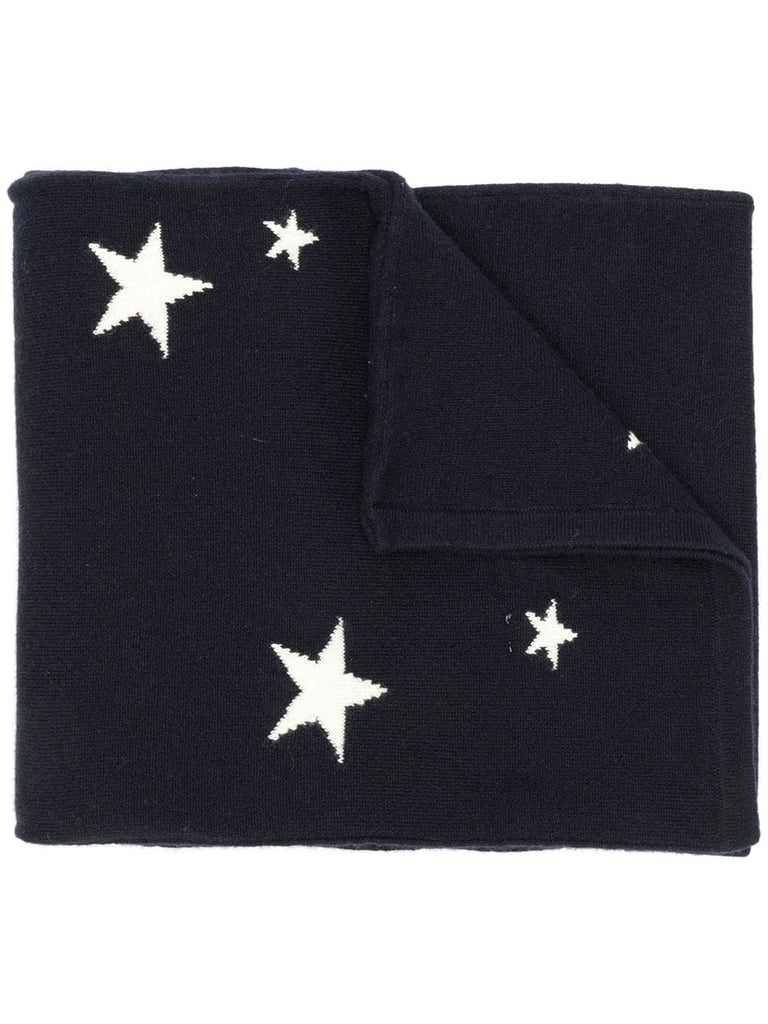 stars knitted scarf