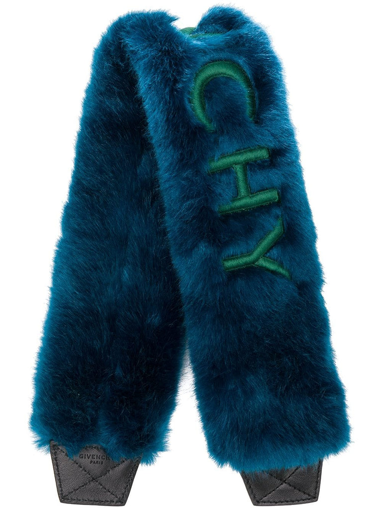 logo fur stole